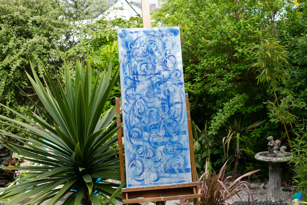 Swirling Waves(100 x 40 x 3 CM)