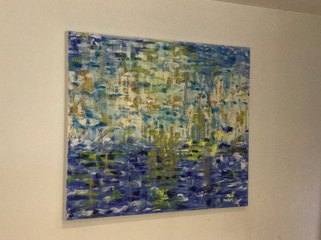 Spirits Rising (120 x100 x 3.5cm)  SOLD