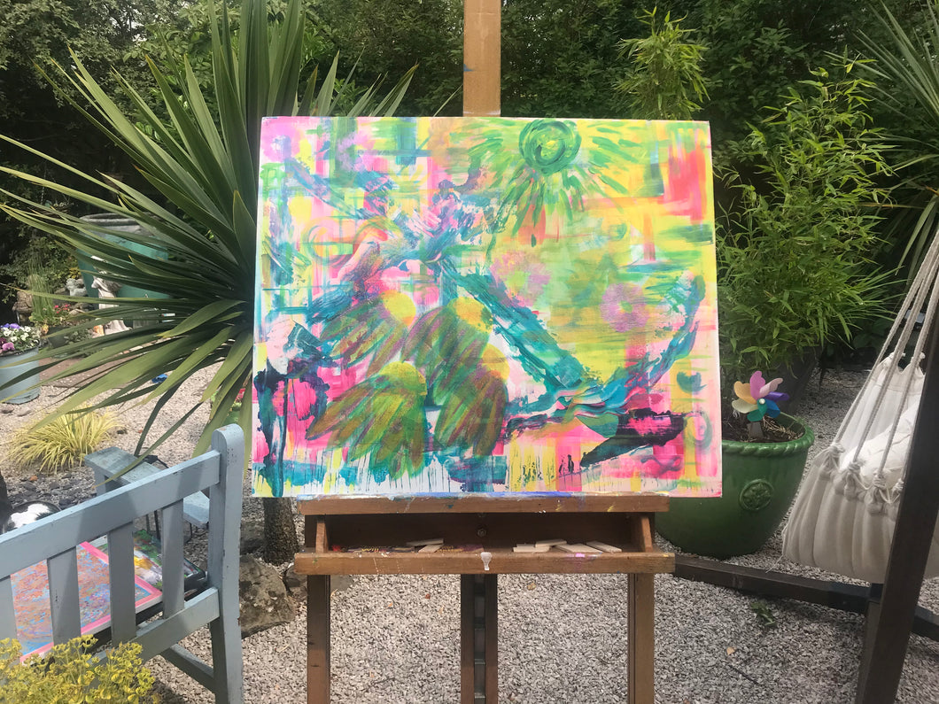 The visit    (60 x 50CM)